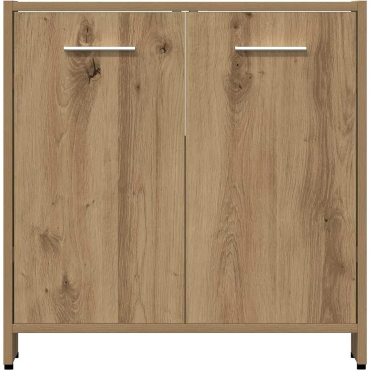 vidaXL 4-tlg. Badmöbel-Set Artisan-Eiche Holzwerkstoff 3328942 – Bild 8