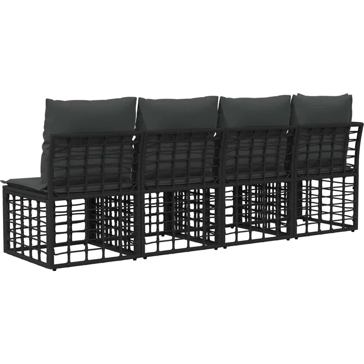 vidaXL 4-Sitzer Garten-Sofa mit linker Armlehne 4 pcs 4-Sitzanzahl 42026733 – Bild 6