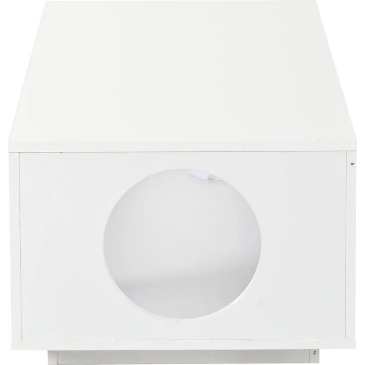 Couchtisch 100 x 50 x 35 cm mit LED-App-Steuerung, Kabelmanagement, MDF in Weiß Hochglanz – Bild 8