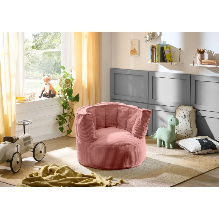 Sitzsack Snuggle Kids in Rosa - gemütliches Design - Top Qualität für Ihr Zuhause B/H/T: 72x55x72 cm – Bild 2