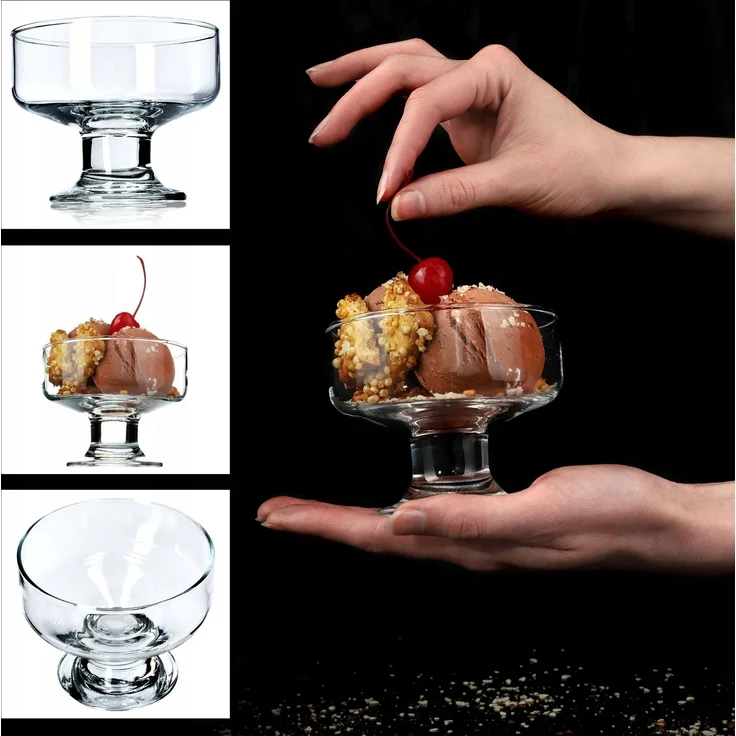 KADAX Eisbecher, Desserts, Glasbecher, 6 Stück, 180 ml, für Eis-Desserts-Set – Bild 6