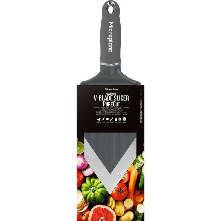 Microplane Verstellbarer V-Hobel Purecut After Dark Grey 48944 – Bild 3