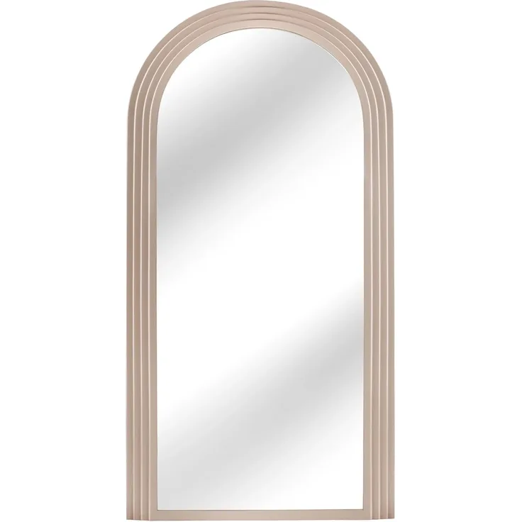 riess-ambiente Spiegel ART DECO 160cm greige (Einzelartikel, 1-St), Flur · Kunststoff · Rahmen · Rundbogen · Ganzkörper · Groß · Modern