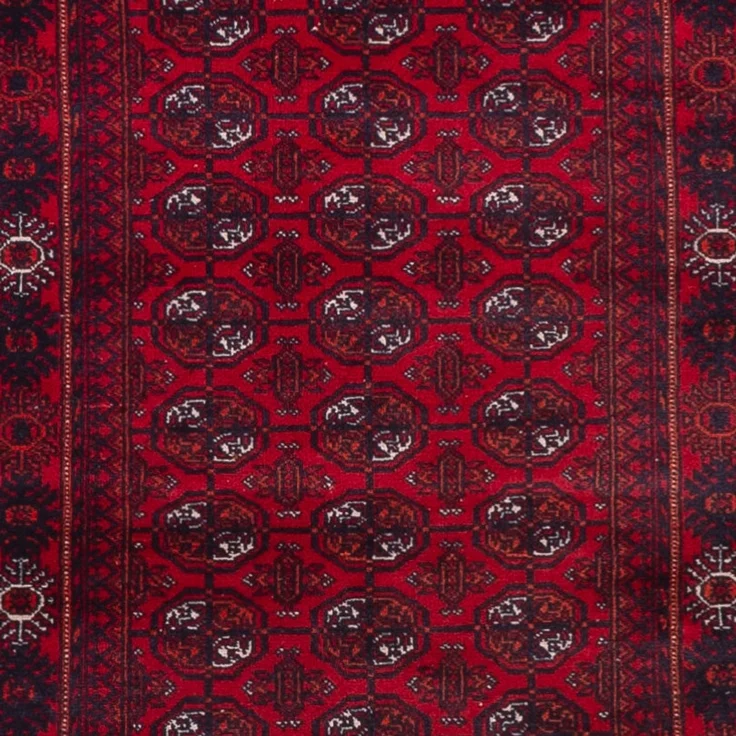 Läufer Afghan - Buchara - 294 x 84 cm - rot – Bild 2