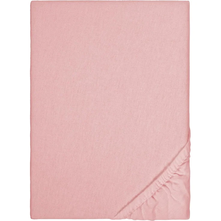 biberna Feinbiber-Spannbetttuch 0002744, altrosa, 1x 180x200 cm - 200x200 cm – Bild 1