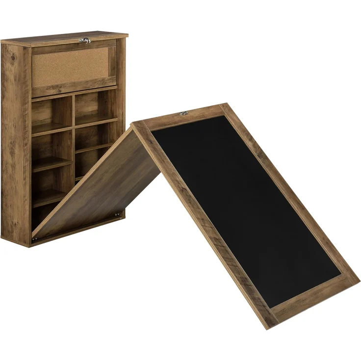 Wandtisch Holz Schreibtisch Tisch Regal Wand Klapptisch aus-klappbar – Bild 2
