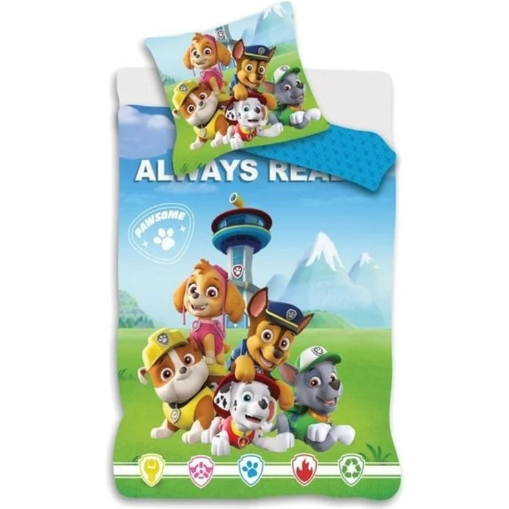 PAW PATROL Babybettwäsche Babybettwäsche PAW Patrol "Always Ready", 100x135 cm – Bild 2