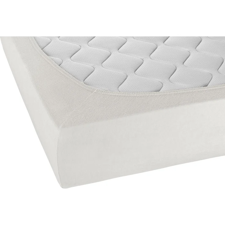 biberna Frottee-Stretch-Spannbetttuch 0012344, grau, 1x 90x190 cm - 100x200 cm – Bild 2