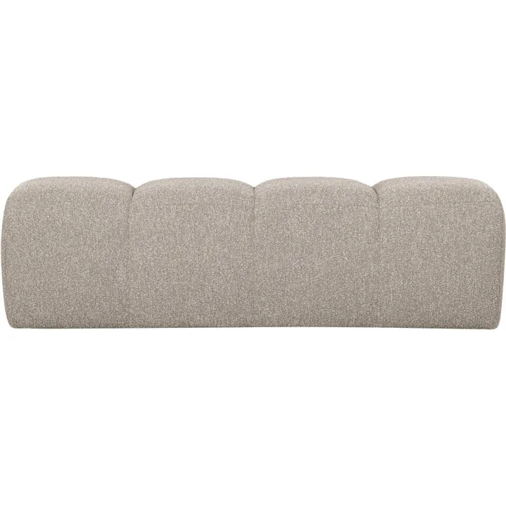 Bank Mojo aus Boucle-Stoff 160 cm, Beige