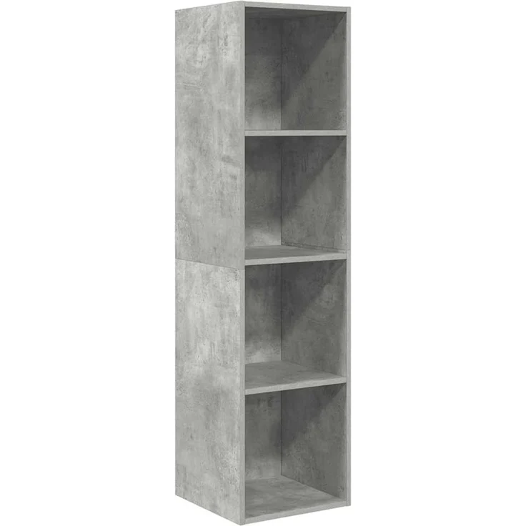 TV-Wandschrank, TV-Hängeboard Fernsehschrank Betongrau 37x37x142,5 cm Holzwerkstoff – Bild 2