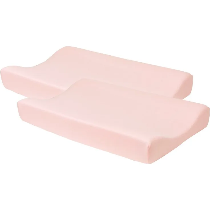 Meyco Baby Wickelauflagenbezug Uni Light Pink (2-tlg), 50x70 cm