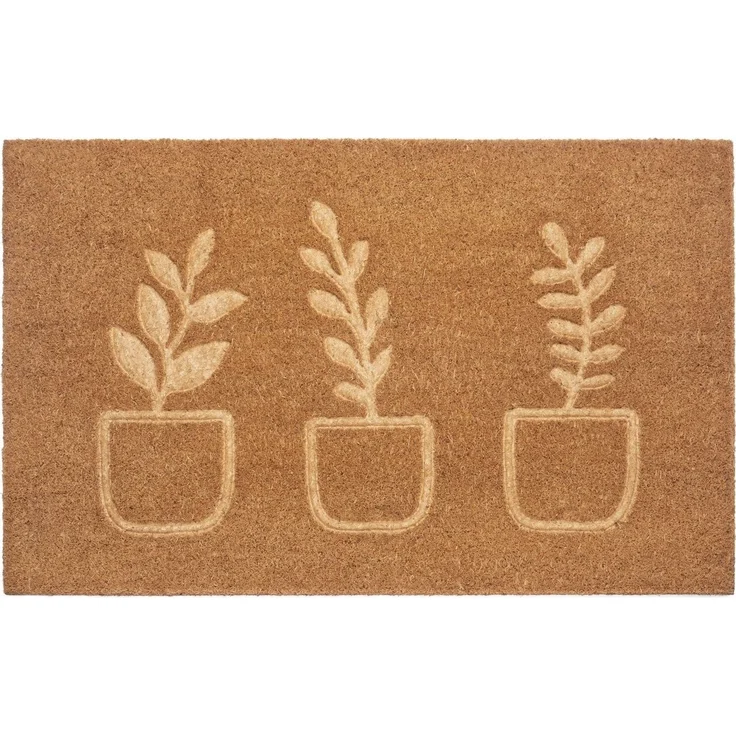 HANSE Home Fußmatte Flowerpot, Türmatte, rechteckig, Höhe: 15 mm, Kokos, Schmutzfangmatte, Outdoor, Rutschfest, Innen, Kokosmatte, Flur – Bild 5