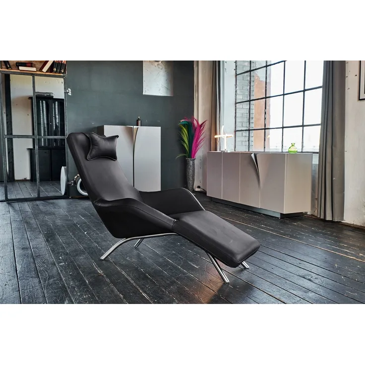 KAWOLA Relaxliege CAVAL, Leder verschiedene Farben