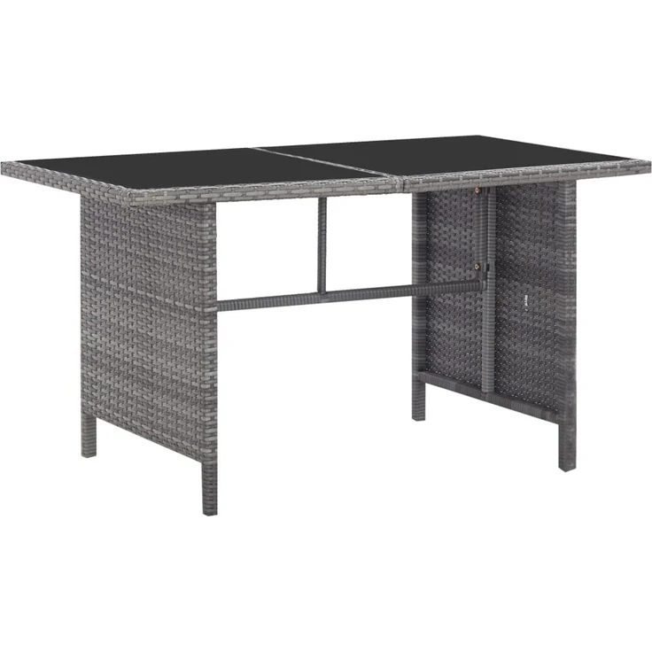 vidaXL 6-tlg. Garten-Lounge-Set, mit Auflagen, Poly Rattan Grau – Bild 8