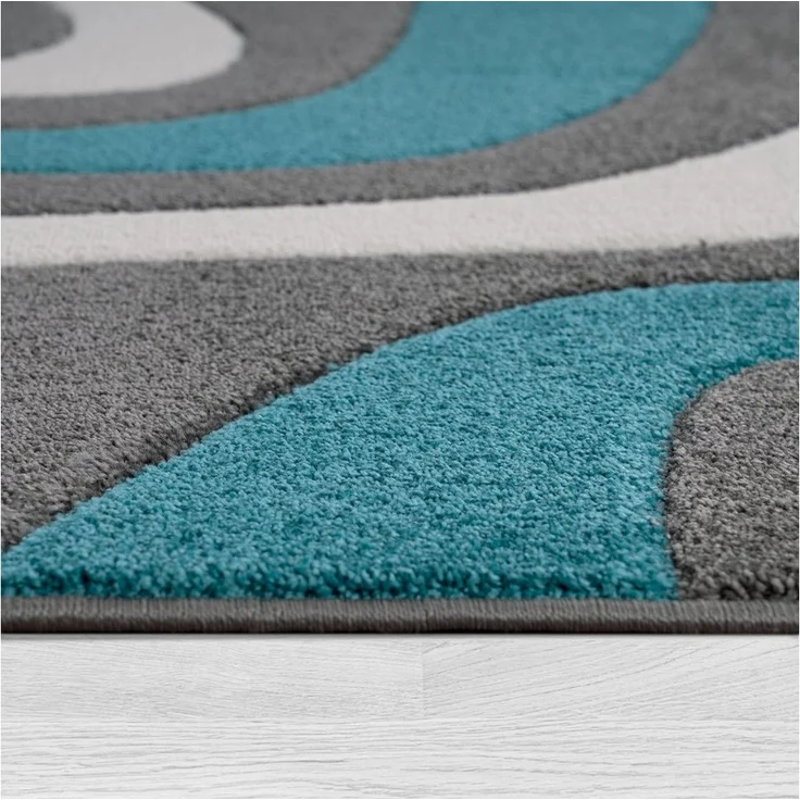 Paco Home Teppich Diamond 760, rechteckig, Höhe: 18 mm, Kurzflor, 3D-Design, modernes Wellen Muster, Kundenliebling – Bild 2