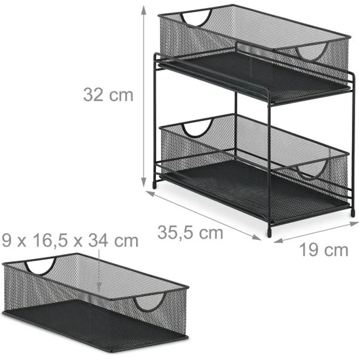 Küchen Organizer mit 2 Ausziehkörben 10047539_46 – Bild 4