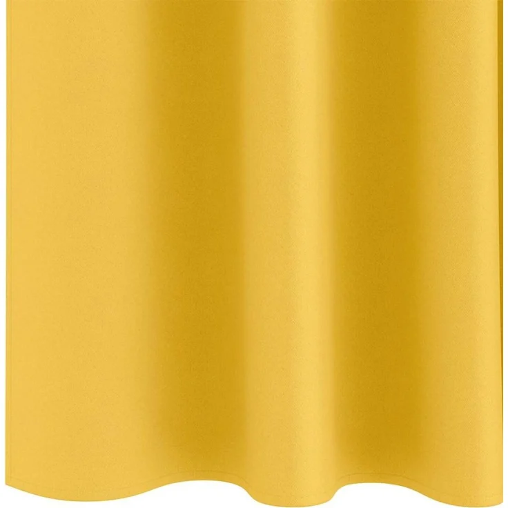 vidaXL Verdunkelungs-Vorhänge mit Ringen 2 stk. Senfgelb 245 x 140 cm 4107506 – Bild 6