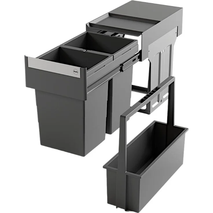 Hailo Abfallsammler 3666901 m Tragekorb dunkelgrau – Bild 1