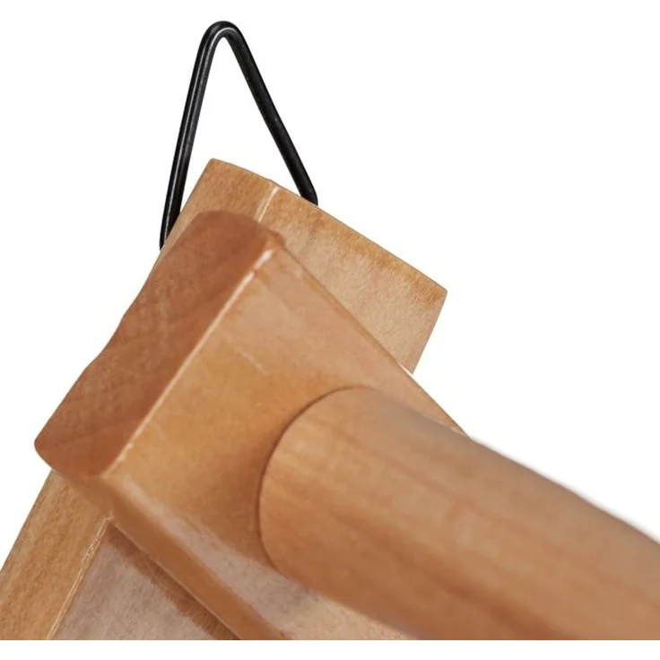 Relaxdays 2 x Wandgarderobe Holz natur faltbar – Bild 8