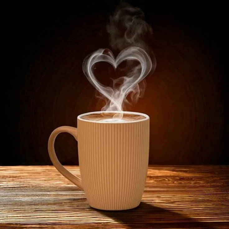matches21 HOME & HOBBY Tasse Kaffeetassen 4er Set einfarbig gerippt Pastellfarben Rillen, 4-tlg, Keramik, Tee Kaffee-Becher, modern, orange beige creme grün, 300 ml – Bild 5