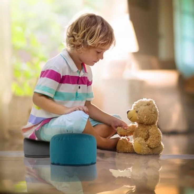 Amagohome Yogakissen Yogakissen Meditationskissen Augenkissen Sitzkissen rund ø31xH20cm Bez – Bild 8