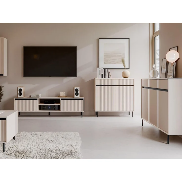 Compleo Kommode mit zwei Schubladen und zwei Türen CIAO, Elegant design – Bild 2