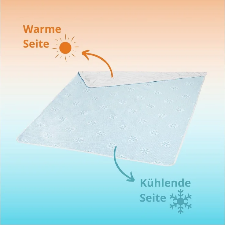 sleepling Sommerbettdecke Cool, ultra leicht, wirkt kühlend, kühle und warme Seite – Bild 2