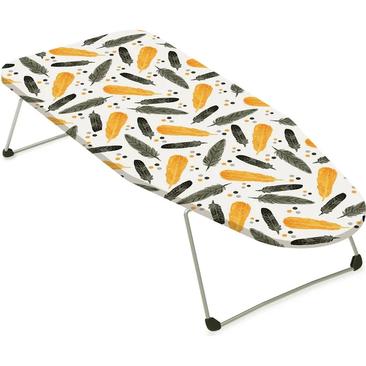 ADOB Tischbügelbrett Tischbügelbrett Minibügelbrett kleines Bügelbrett, 70x30 cm, klappbar, Bügelfläche 74,00x30,00 cm, Motiv Baumwollbezug abnehmbar und waschbar
