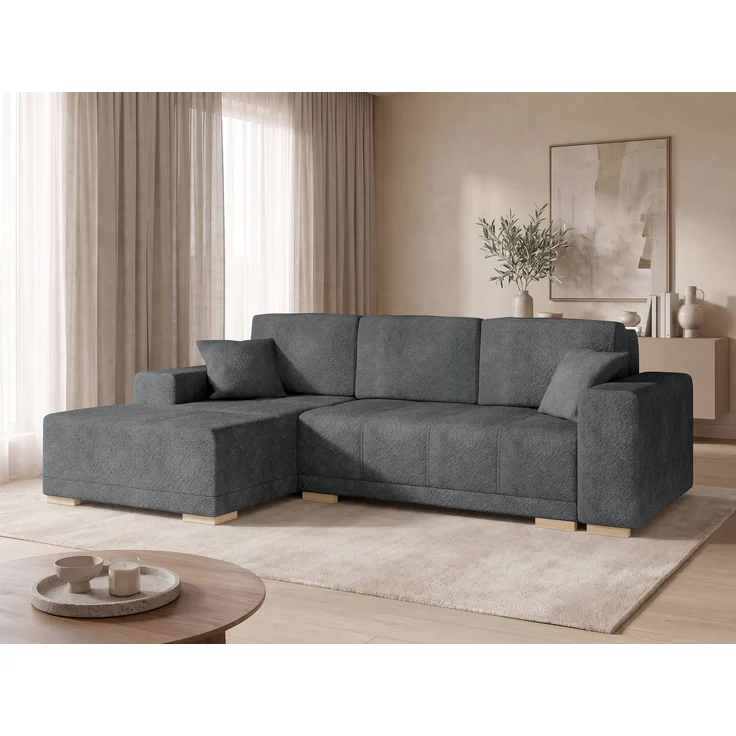 Mirjan24 Ecksofa Bicora (Farbe: Coral 80, Seite: Links - LC2), 85 x 140 x 240 cm – Bild 1