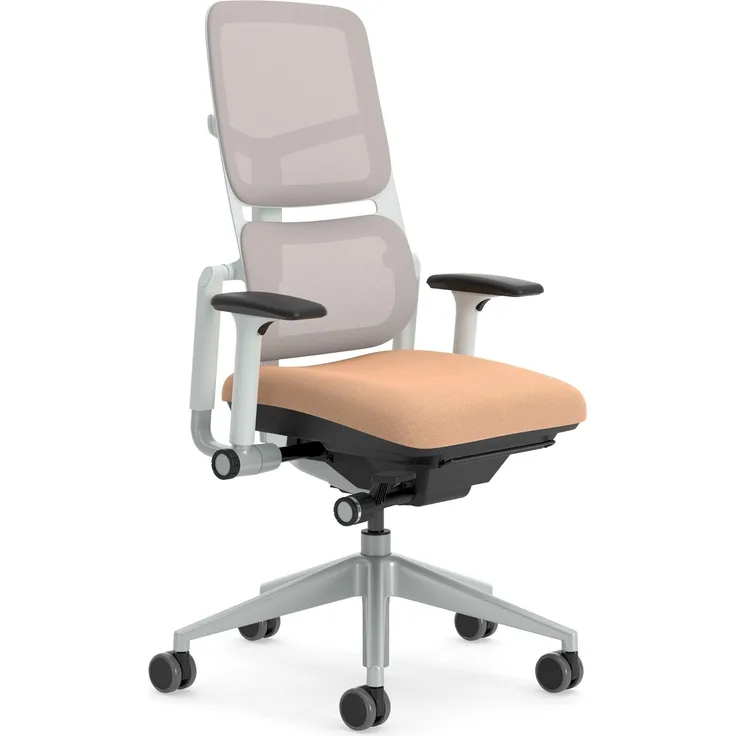 Steelcase Please Air Bürostuhl, Plastic, Kaki/Latte, One size