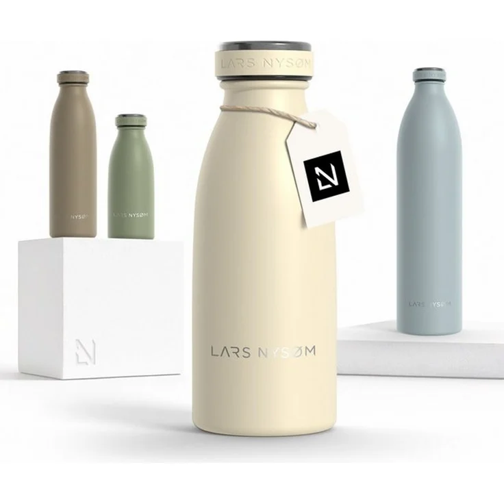 LARS NYSØM 'Ren' Thermoflasche, Almond Beige, 350 ml – Bild 4
