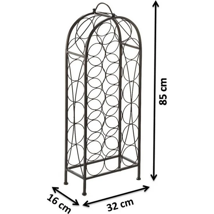Kobolo Weinregal Flaschenhalter BOW für 20 Flaschen Metall braun – Bild 2