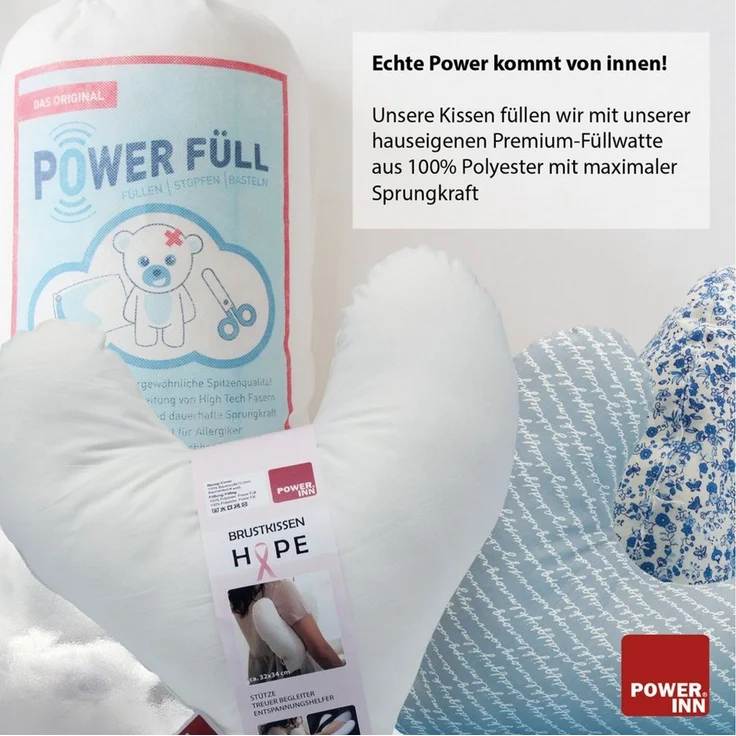 POWER INN Lagerungskissen POWER INN Brustkissen Hope, Türkis floral, Stützkissen Masektomie – Bild 2