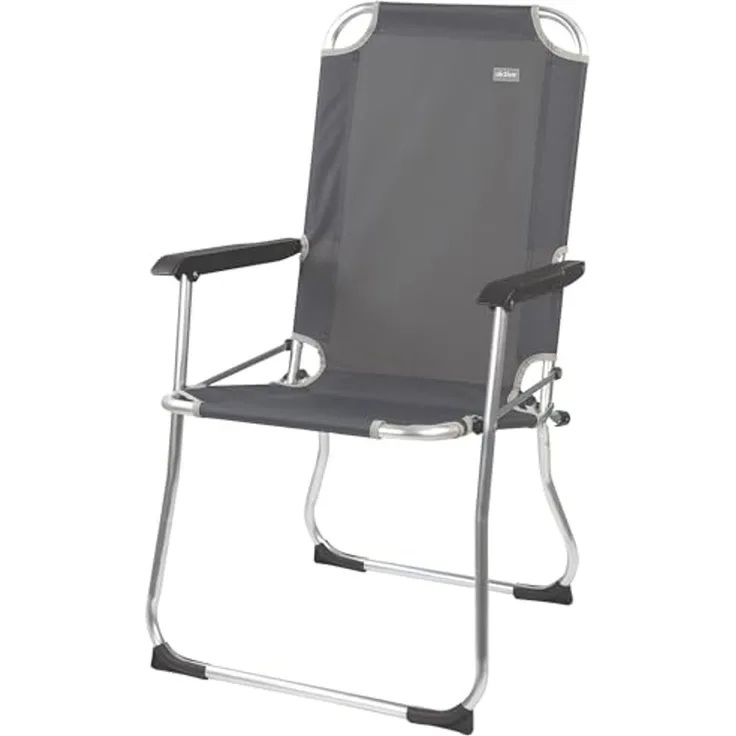 AKTIVE 52884 – Ultraleichter Camping-Klappstuhl | Hochstuhl 54 x 57 x 91 cm | Inklusive Anti-Roll-Stollen | Hohe Stabilität – Maximales Gewicht 110 kg | 600D Oxford-Gewebe – Größere Festigkeit und