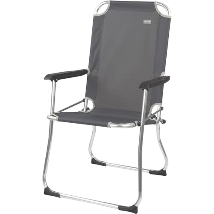 AKTIVE 52884 – Ultraleichter Camping-Klappstuhl | Hochstuhl 54 x 57 x 91 cm | Inklusive Anti-Roll-Stollen | Hohe Stabilität – Maximales Gewicht 110 kg | 600D Oxford-Gewebe – Größere Festigkeit und – Bild 1