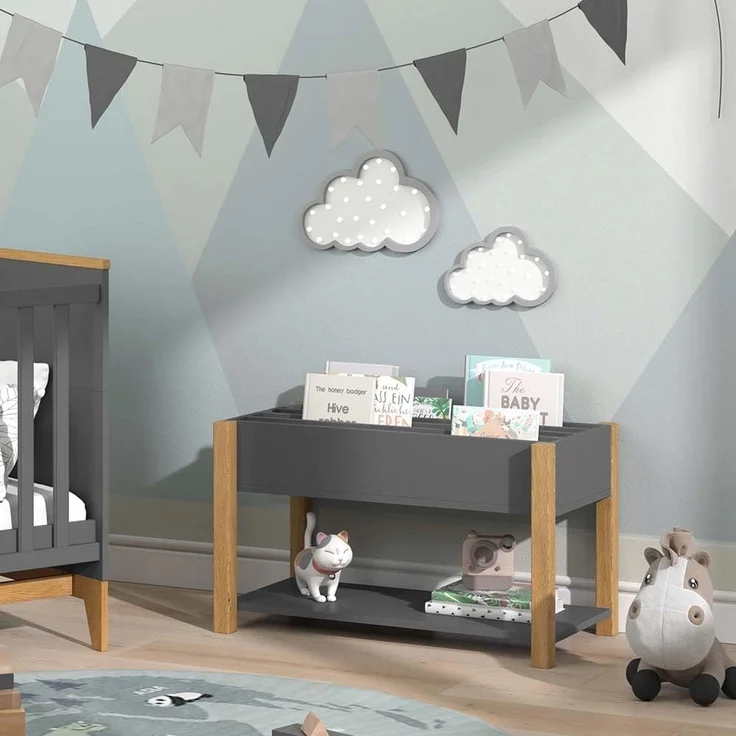 Kinderregal Malia Grau 80 x 46 cm Vitalispa – Bild 5