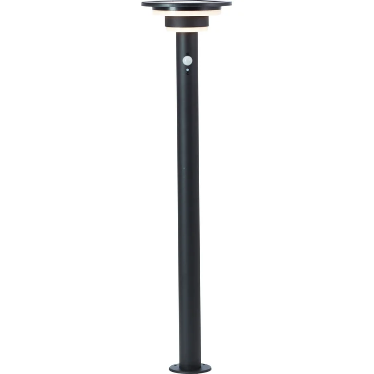 Brilliant LED Stehlampe Garvina Solar, 85 cm, 430 lm, 3000 K, Edelstahl, schwarz – Bild 7