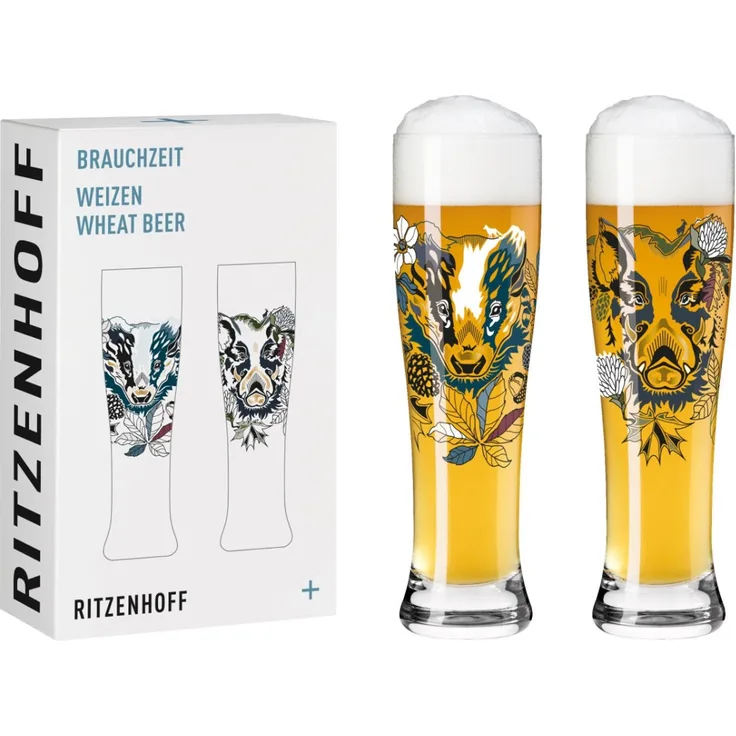Ritzenhoff Brauchzeit Weizen 2er-Set 004 Petra Mohr 2021 / Weizenbiergläser