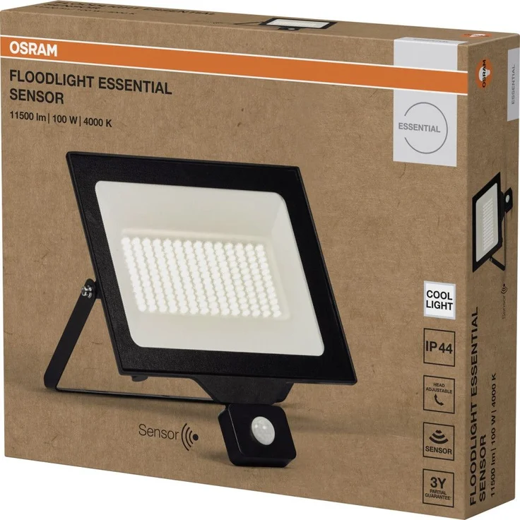 Osram Außenleuchte Floodlight Essential Sensor 100W 4000K schwarz – Bild 3