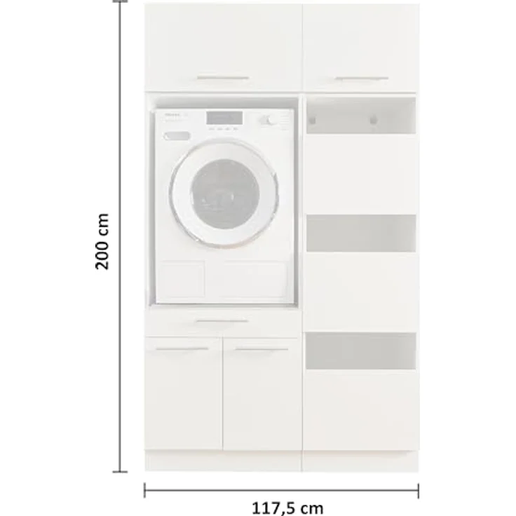 Laundreezy Mehrzweckschrank-Set LAUNDREEZY LDSK5, Breite 117,5 cm – Bild 4