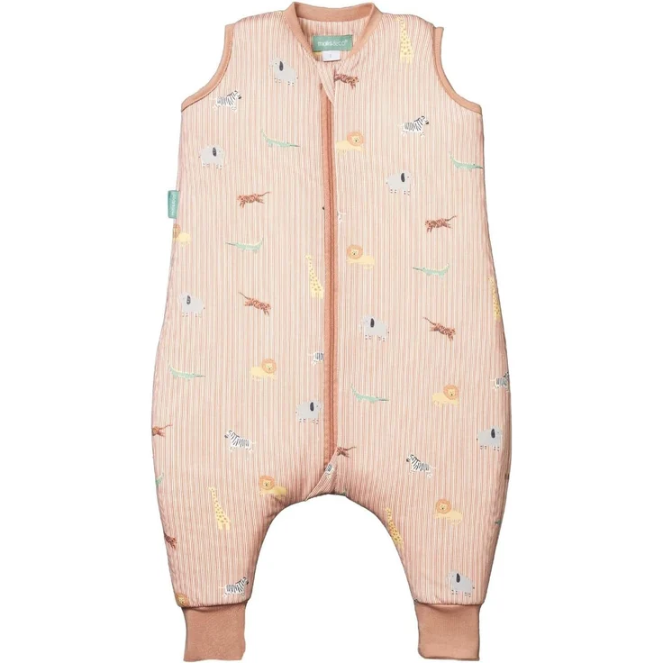 molis&co - Baby Schlafsack mit Füßen -Ideal für Frühling und Herbst - Babyschlafsack mit Beinen 1 tog - 100% Baumwolle (Oeko-TEX 100), Premium Qualität - Jungle (120 cm) – Bild 1
