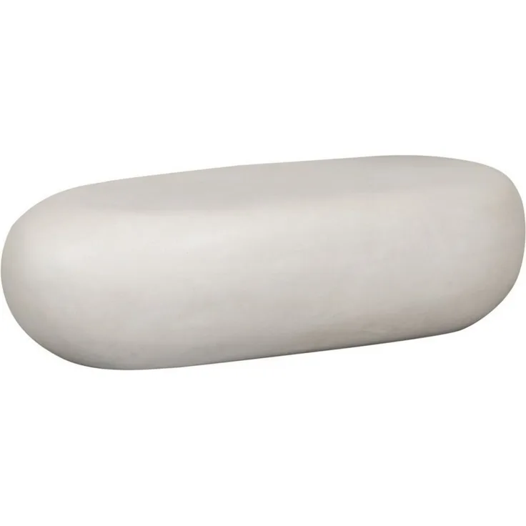 WOOOD Couchtisch Pebble in Betonoptik, 100x43 cm, Geeignet für den Innen- und Außeneinsatz