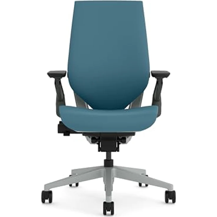 Steelcase Gesture Ergonomischer Bürostuhl mit 360° Armlehnen und 3D-Live Back Lumbalstütze Dunkelgrün – Bild 5