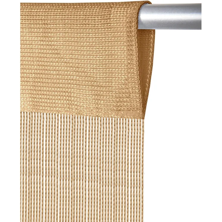 Fadenvorhang ( 56x185cm ) in Gold, Caravan Camping Fadengardine ideal für Wohnwagen / Wohmobil als Türvorhang – Bild 3