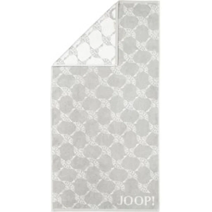 JOOP! Handtuch Classic Cornflower Frottierkollektion - Walkfrottier Grau 50x100cm – Bild 6