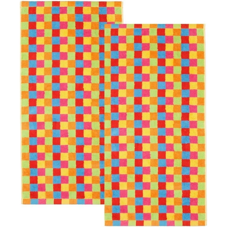 2 Stück Cawö Life Style Handtücher 7017-25 kariert muilticolor 50x100 – Bild 4