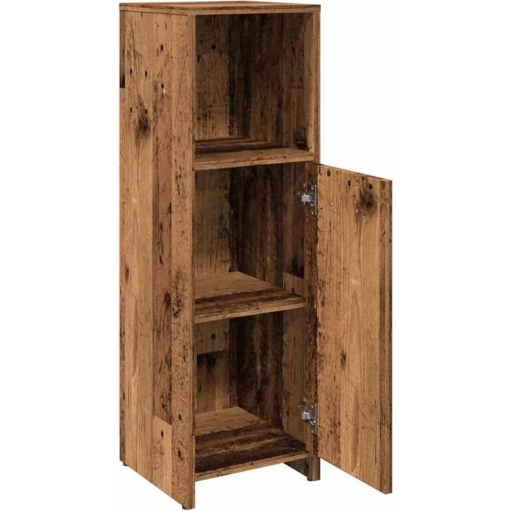 vidaXL Badschrank Altholz-Optik 30x30x95 cm Holzwerkstoff 856033 – Bild 6