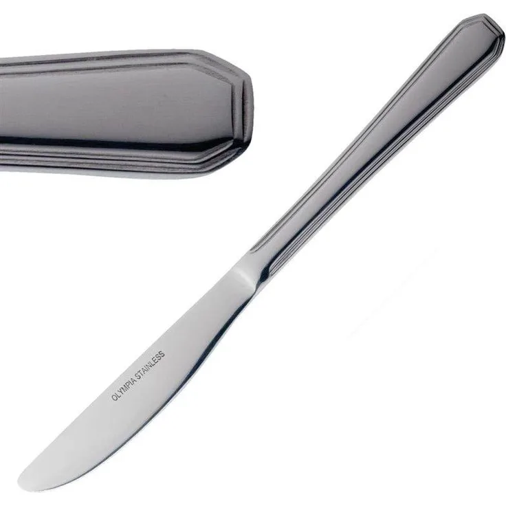 Olympia Monaco Menümesser, 12 Stück, 21,5cm, Edelstahl 18-0
