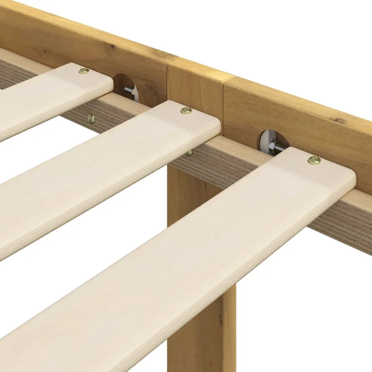 vidaXL Doppelbettgestell mit Kopfteil ROSTOCK Weiß 200 x 200 cm 3405460 – Bild 7