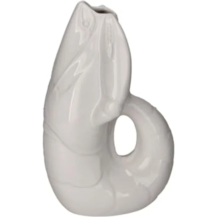 Gift Company Madame Crevette Hummer Vase L weiß